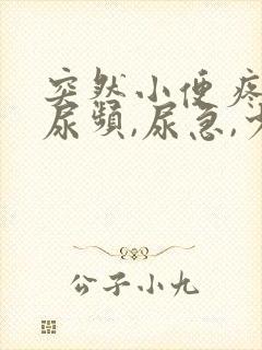 突然小便疼痛,尿频,尿急,少量出血