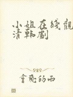 小姐在线观看高清韩剧