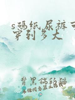 s码纸尿裤可以穿到多大