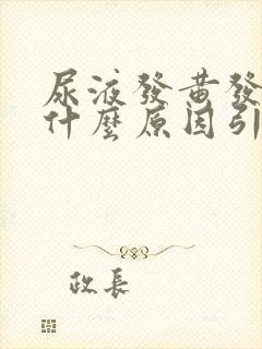 尿液发黄发浑是什么原因引起的