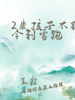 2岁孩子不听指令到处跑