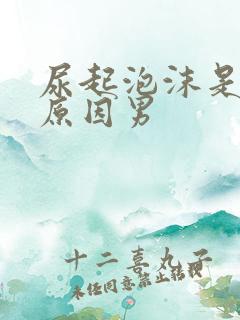 尿起泡沫是什么原因男