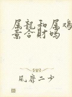 属龙和属鸡做生意合财吗