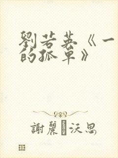 刘若英《一辈子的孤单》