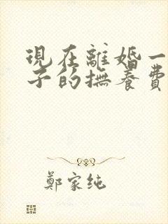 现在离婚一个孩子的抚养费是多少