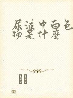 尿液中白色沉淀物是什么