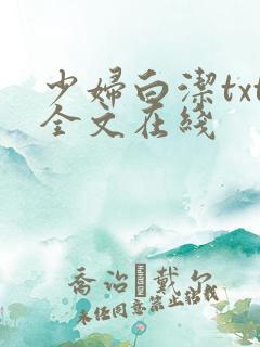 少妇白洁txt全文在线