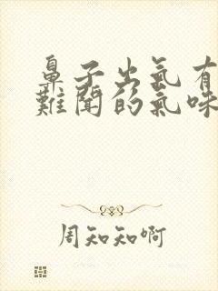 鼻子出气有一股难闻的气味