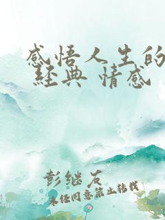 感悟人生的句子 经典 情感