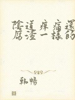 阴道痒痛还有豆腐渣一样的东西