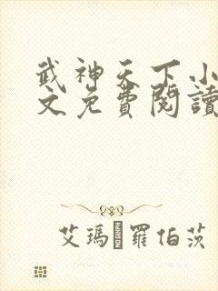 武神天下小说全文免费阅读