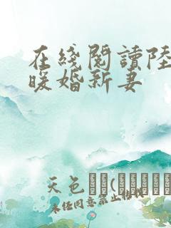 在线阅读陆少的暖婚新妻