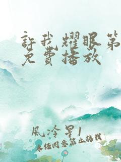 许我耀眼第九集免费播放