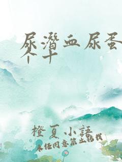 尿潜血尿蛋白1个十