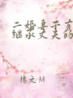 二婚妻子有权利继承丈夫的房产么?