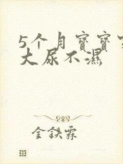 5个月宝宝穿多大尿不湿