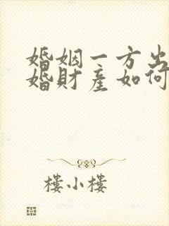 婚姻一方出轨离婚财产如何分割