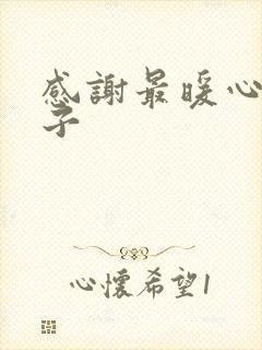 感谢最暖心短句子