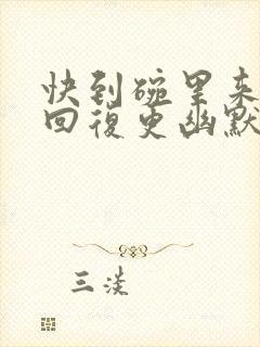 快到碗里来怎么回复更幽默