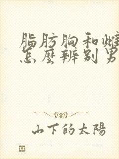 脂肪胸和雌化胸怎么辨别男生