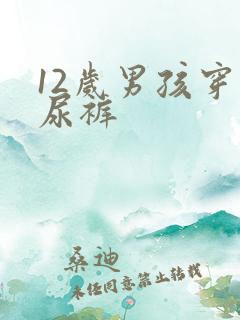 12岁男孩穿纸尿裤