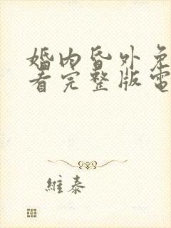 婚内昏外免费观看完整版电视剧