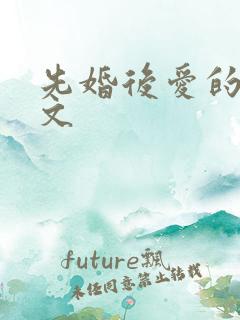 先婚后爱的小甜文