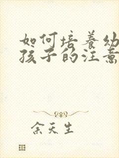 如何培养幼儿园孩子的注意力和专注力