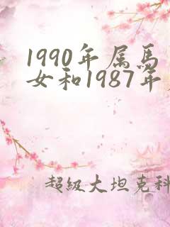 1990年属马女和1987年属兔男的婚姻