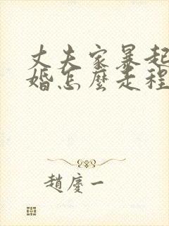 丈夫家暴起诉离婚怎么走程序