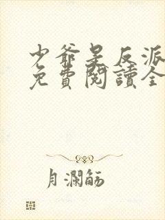 少爷是反派小说免费阅读全文最新章