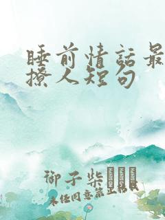 睡前情话最暖心撩人短句