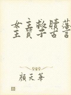 女主救赎落魄男主质子古言