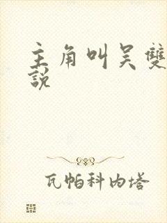 主角叫吴双的小说