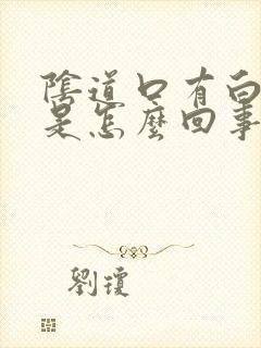 阴道口有白色点是怎么回事