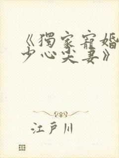 《独家宠婚:陆少心尖妻》