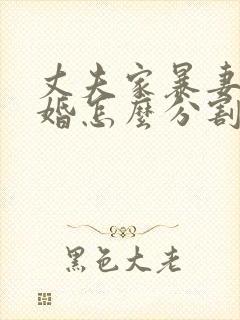 丈夫家暴妻子离婚怎么分割财产