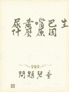 尿黄嘴巴生疮是什么原因