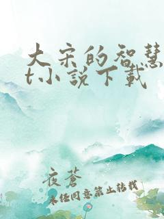 大宋的智慧txt小说下载