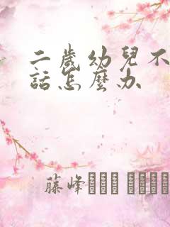 二岁幼儿不会说话怎么办