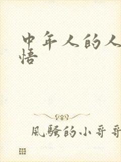 中年人的人生感悟