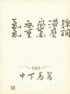 气血瘀滞脾虚湿气重怎么调理