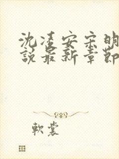 沈凌安宋明霜小说最新章节更新内容