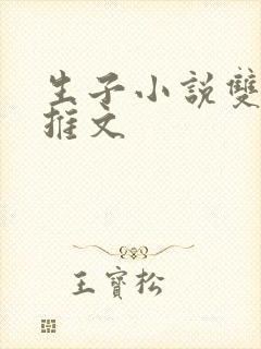 生子小说双男主推文