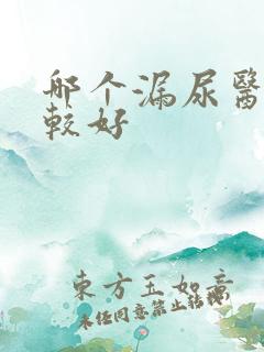 哪个漏尿医院比较好