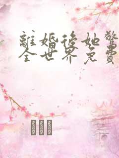 离婚后她惊艳了全世界免费阅读全文