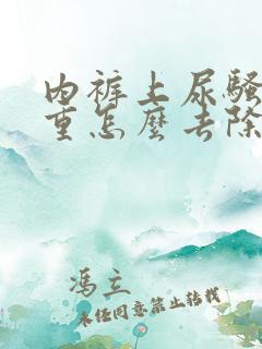 内裤上尿骚味很重怎么去除