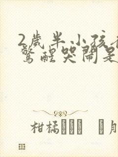 2岁半小孩夜里惊醒哭闹是什么原因