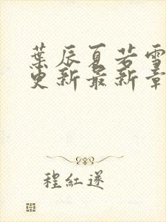 叶辰夏若雪孙怡更新最新章节