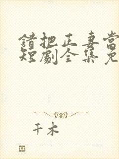 错把正妻当婆婆短剧全集免费观看